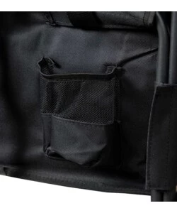 CARRELLO PIEGHEVOLE EUROGARDEN CON RUOTE E FUNZIONE PANCHINA IN ACCIAIO NERO 108X55,5X73 CM